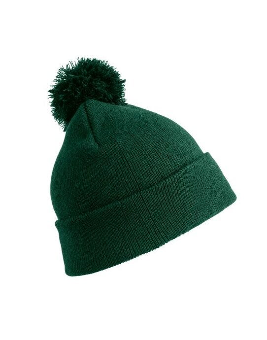 Result Winter Essentials RC028J Result Winter Junior Pom Pom Beanie - Bottle Green