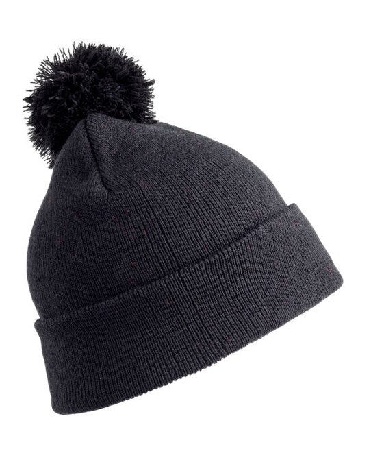 Result Winter Essentials RC028J Result Winter Junior Pom Pom Beanie - Black