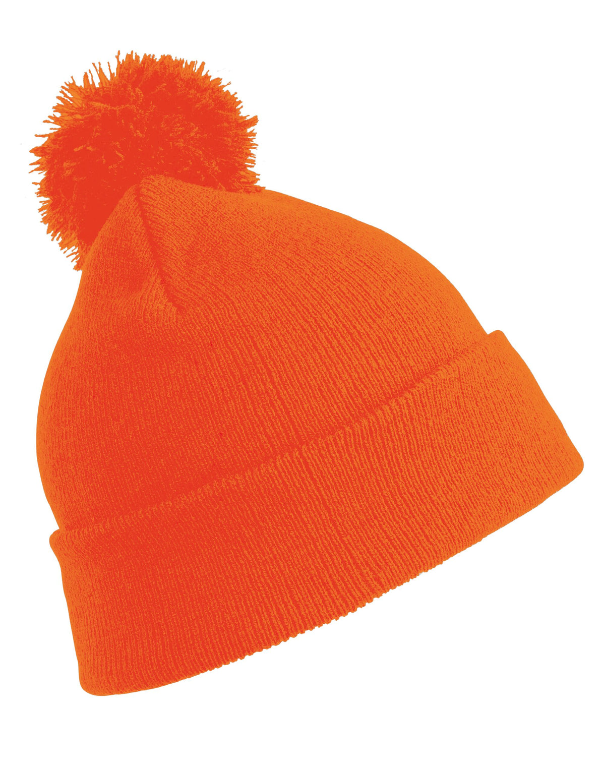 Result Winter Essentials RC028X Pom Pom Beanie - Fluoresent Orange