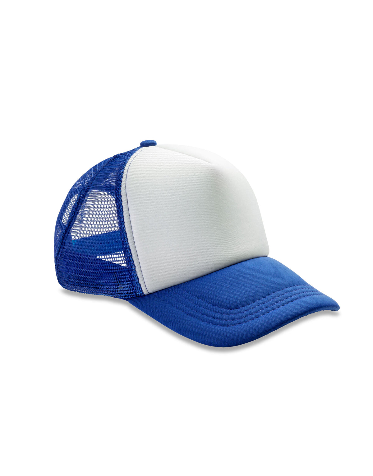 Result Headwear RC089X Detroit 1/2 Mesh Trucker - Royal Blue/White