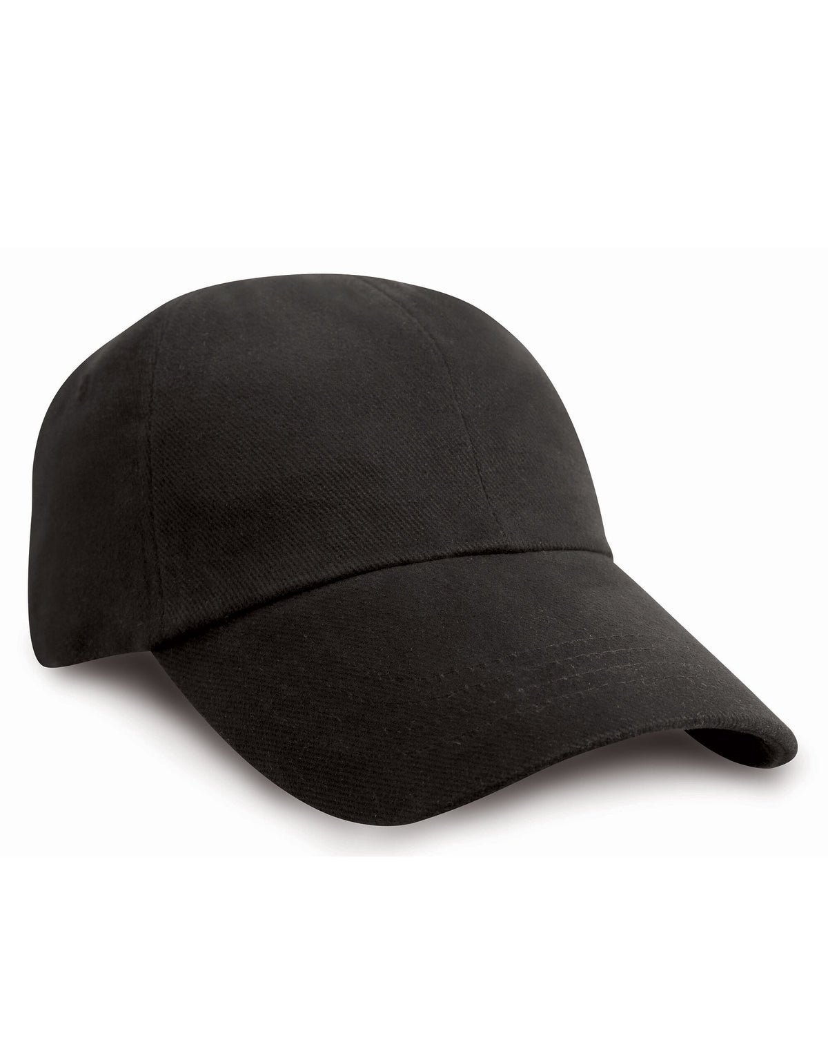 Result Headwear RC24 Result Low Profile Brushed Cotton Cap - Black
