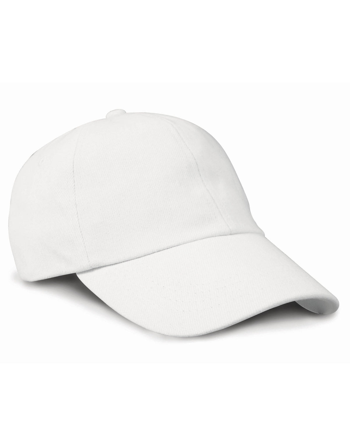 Result Headwear RC24 Result Low Profile Brushed Cotton Cap - White