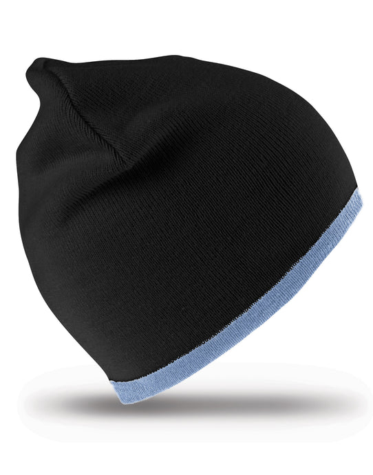 Result Winter Essentials RC46 Result Winter Reversible Fashion Fit Hat - Black/Sky