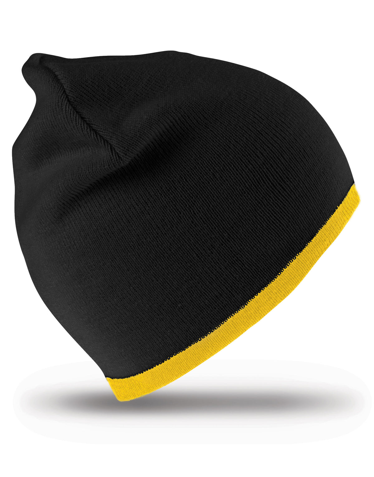 Result Winter Essentials RC46 Result Winter Reversible Fashion Fit Hat - Black/Yellow