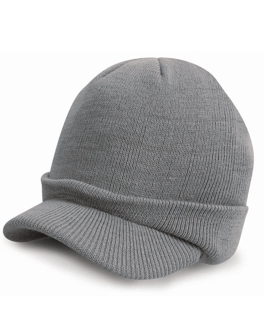 Result Winter Essentials RC60 Result Winter Esco Army Knitted Hat - Cool Grey