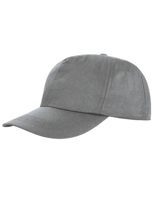 Result Core RC80X Houston 5 Panel Printers Cap - Dove Grey
