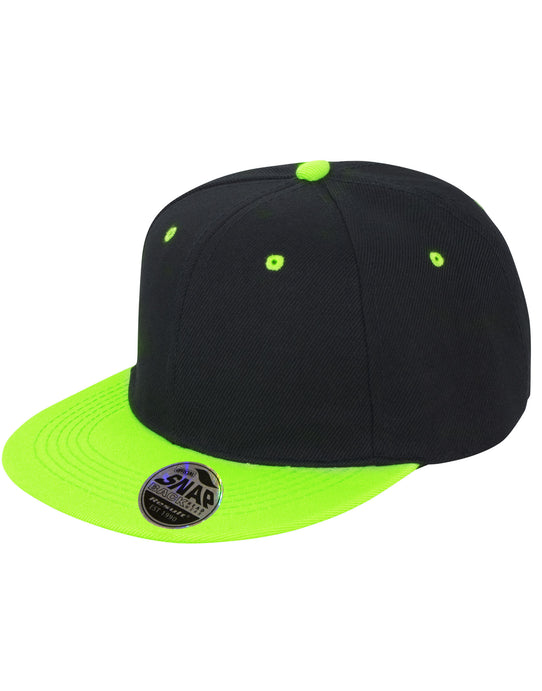 Result Core RC82X Bronx Original Dual Col Cap - Black/Lime Green