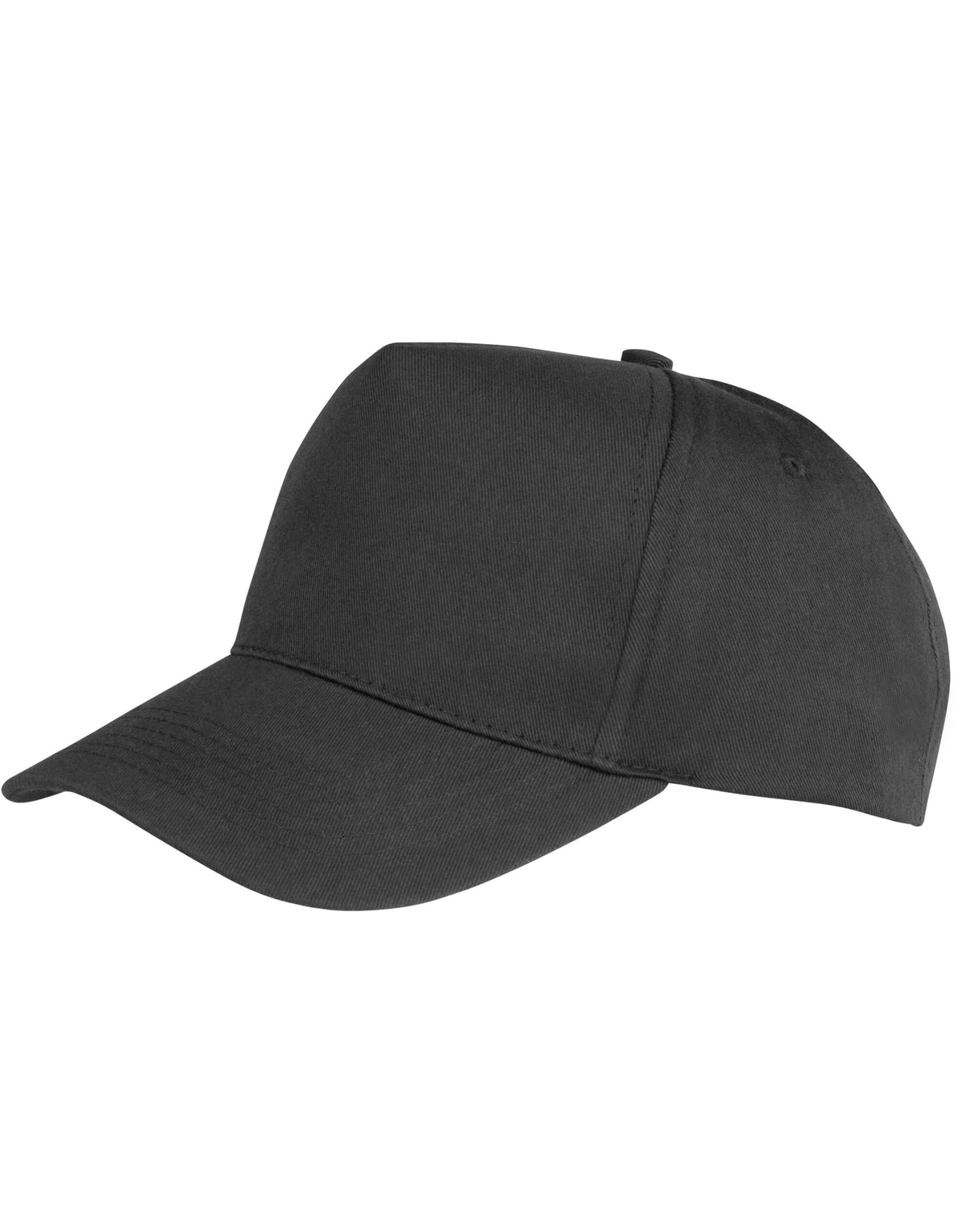 Result Core RC84X Boston 5 Panel Printers Cap - Black