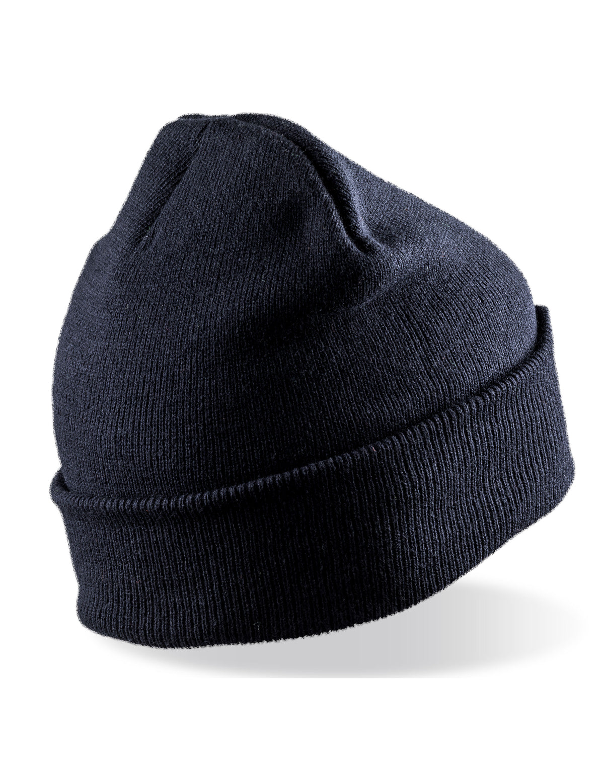 Result Recycled RC927X Dble Knit Printer Beanie - Navy