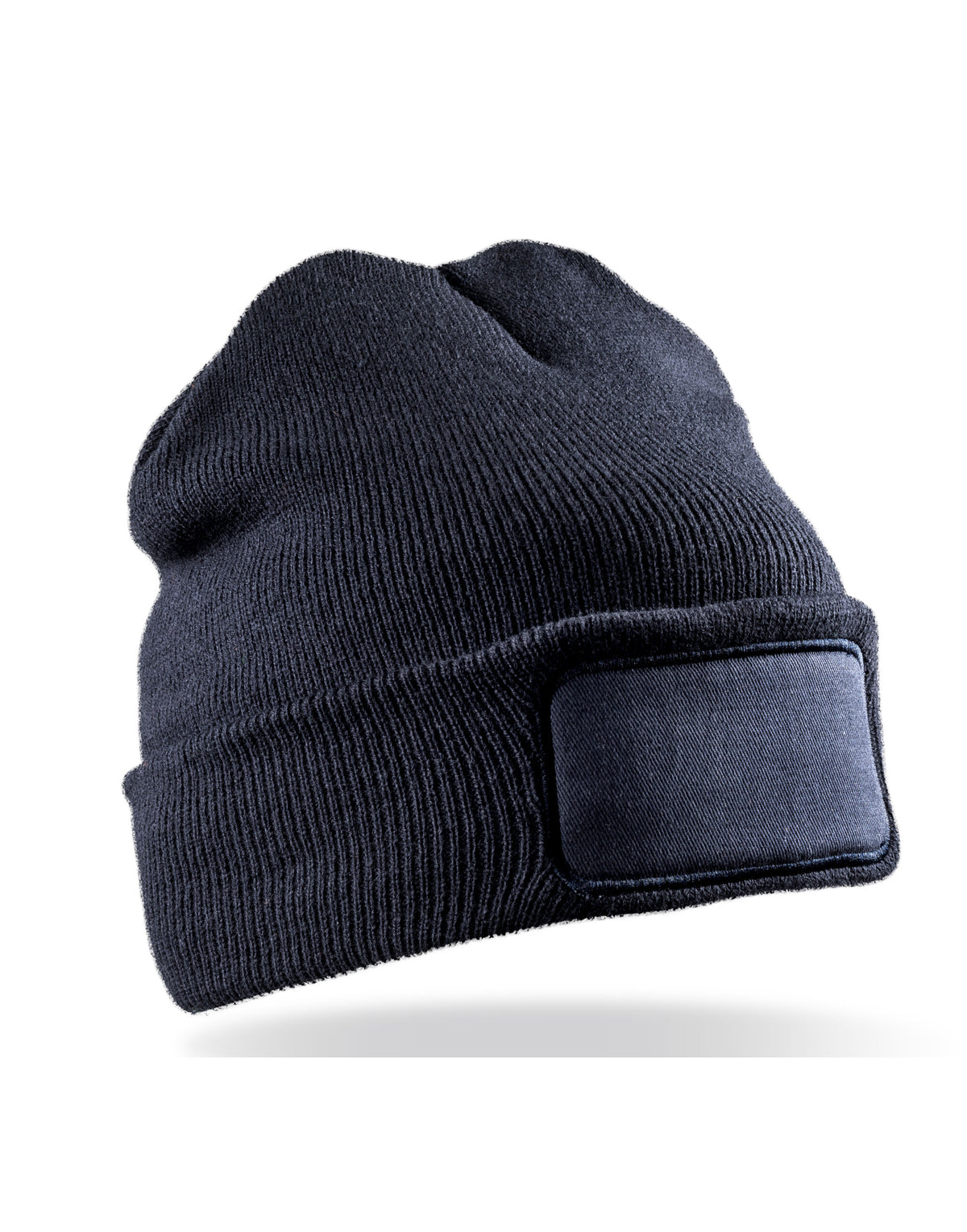 Result Recycled RC927X Dble Knit Printer Beanie - Navy