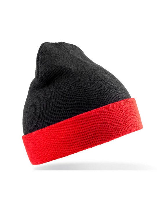 Result Recycled RC930X Black Compass Beanie - Black/Red