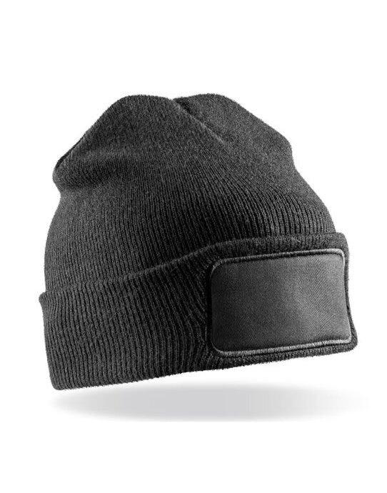 Result Recycled RC934X Result Rcycled Thinsulate Printer Beanie - Black
