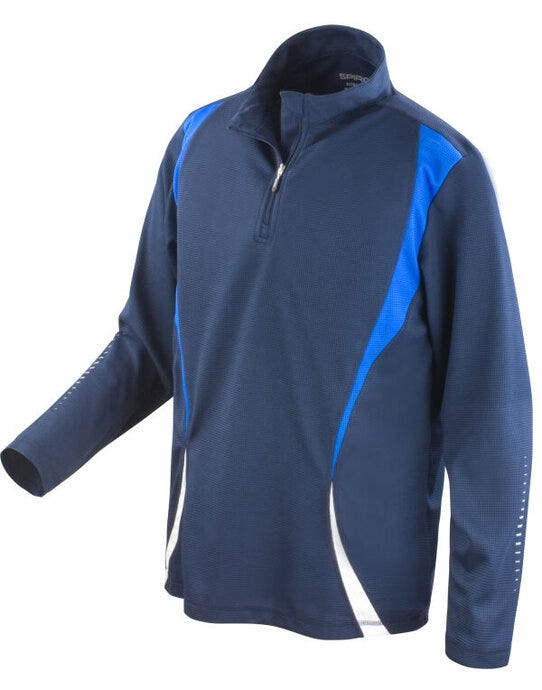 Spiro S178X Unisex Trial Training Top - Navy/Royal/White