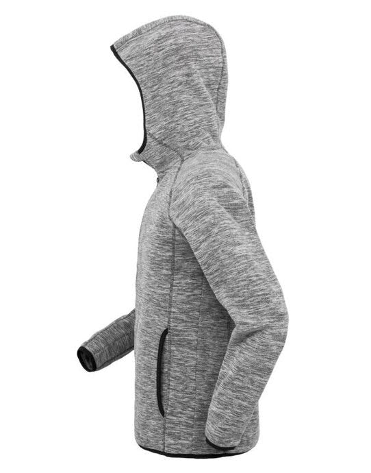Spiro Fitness S245M Mens Microfleece Hoodie - Grey/Black