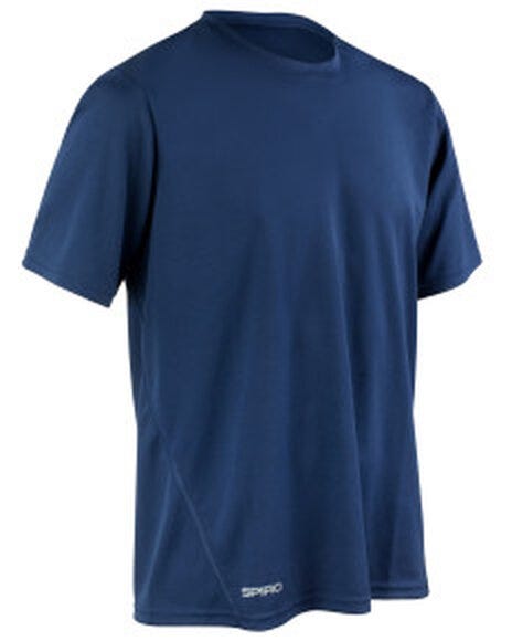 Spiro S253M Mens Quick Dry S/Sleeve T-Shirt - Navy