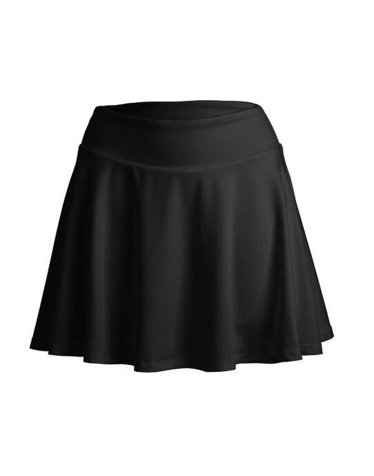 Spiro S797F Recycled Ladies Fitness Skort - Black