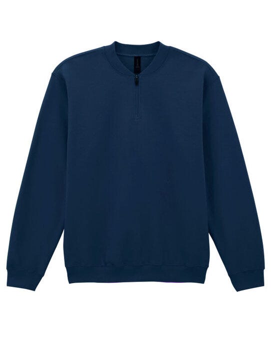 Gildan SF008 Softstyle Midweight 1/4 Zip Sweat - Navy Blue