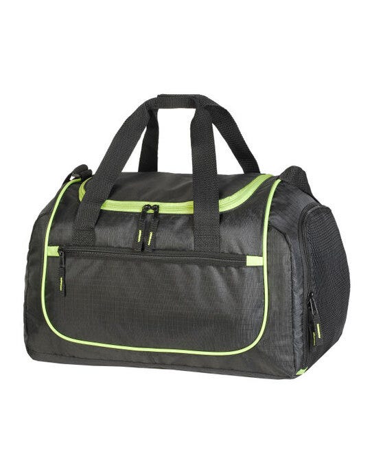 Shugon SH1578 Piraeus Holdall - Black/Lime Green