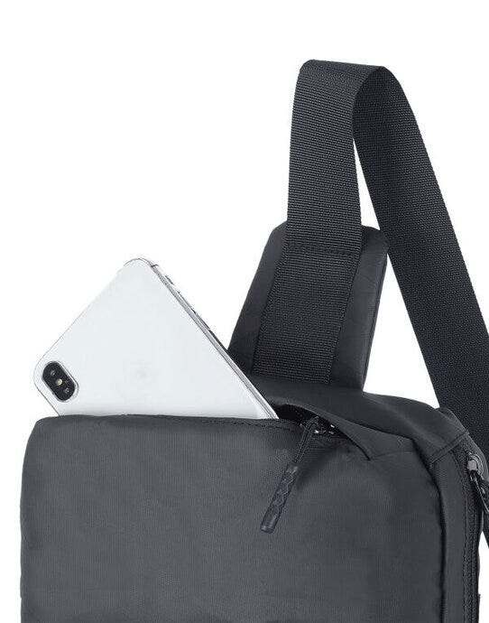 Shugon SH1877 Gap Crossbody Sling Bag - Black