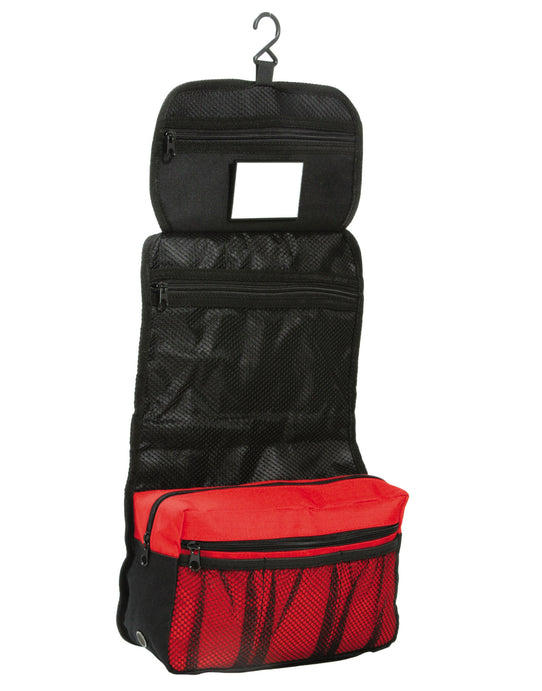 Shugon SH4476 Bristol Folding Toiletry Bag - Red/Black