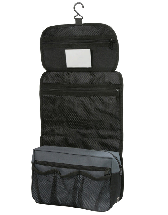 Shugon SH4476 Bristol Folding Toiletry Bag - Dark Grey/Black