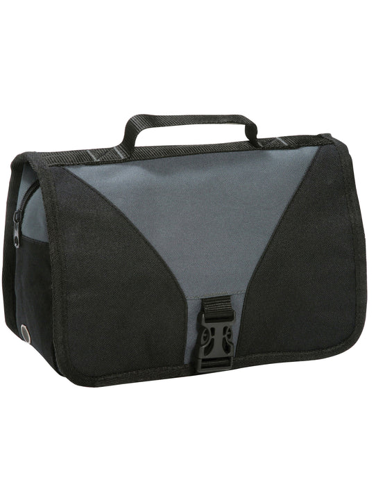 Shugon SH4476 Bristol Folding Toiletry Bag - Dark Grey/Black