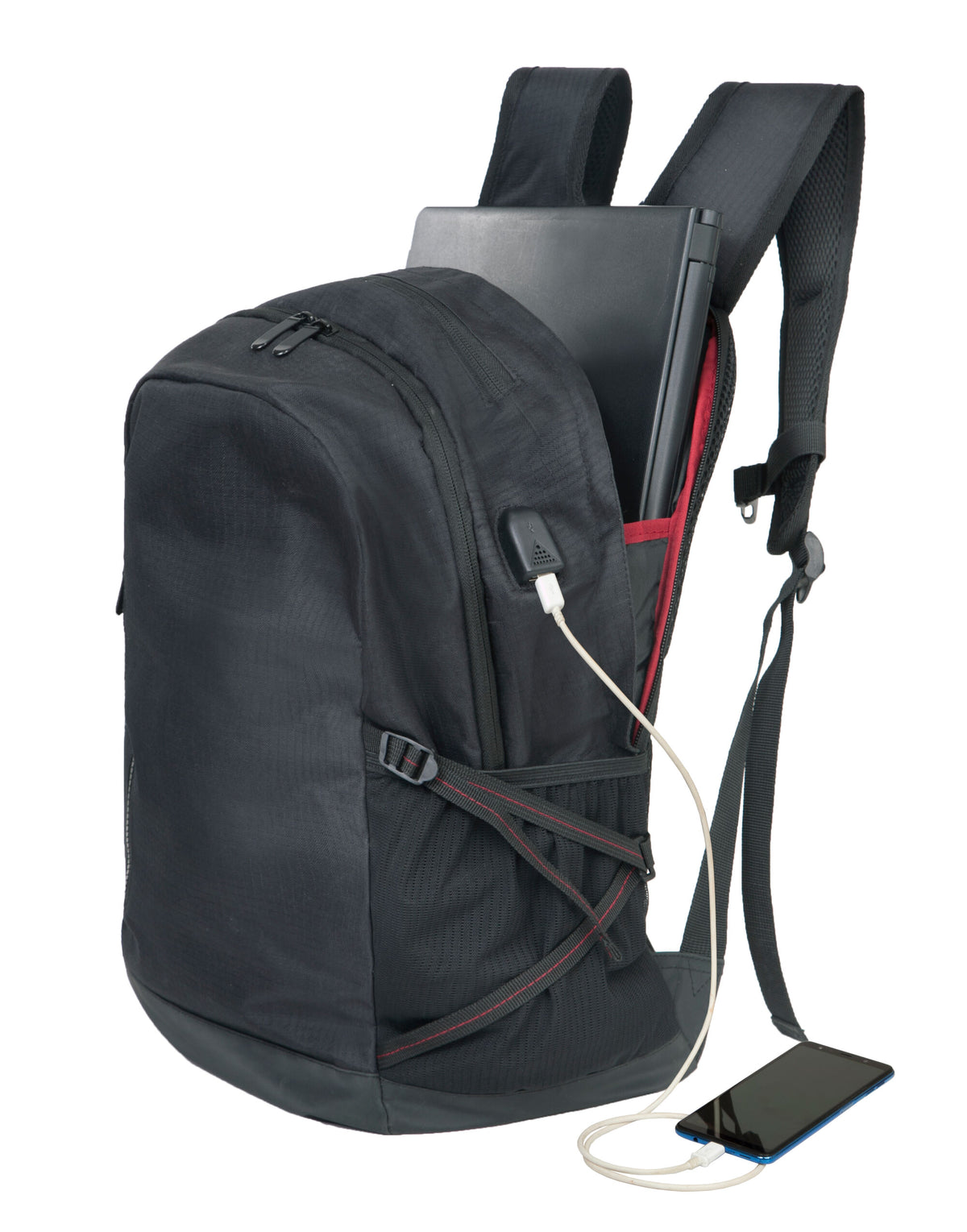 Shugon SH5816 Leipzig Laptop Backpack - Black/Black