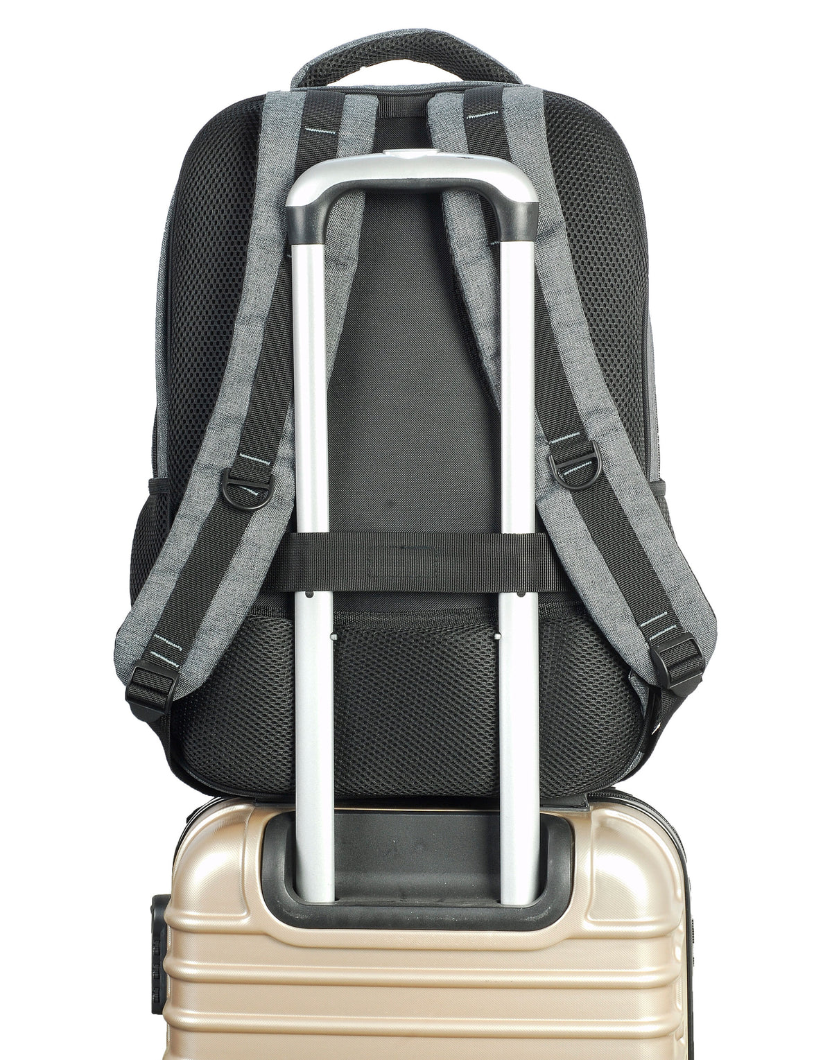 Shugon SH5818 Frankfurt Classic Laptop Backpack - Grey Melange