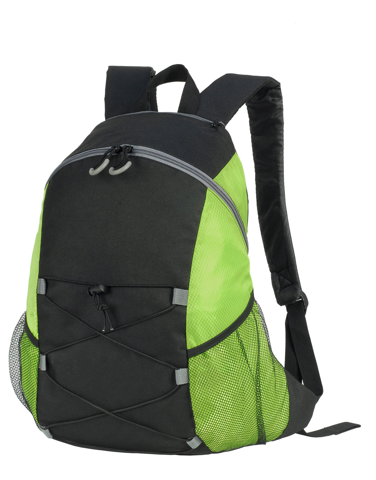 Shugon SH7237 Chester Backpack - Black/Lime Green
