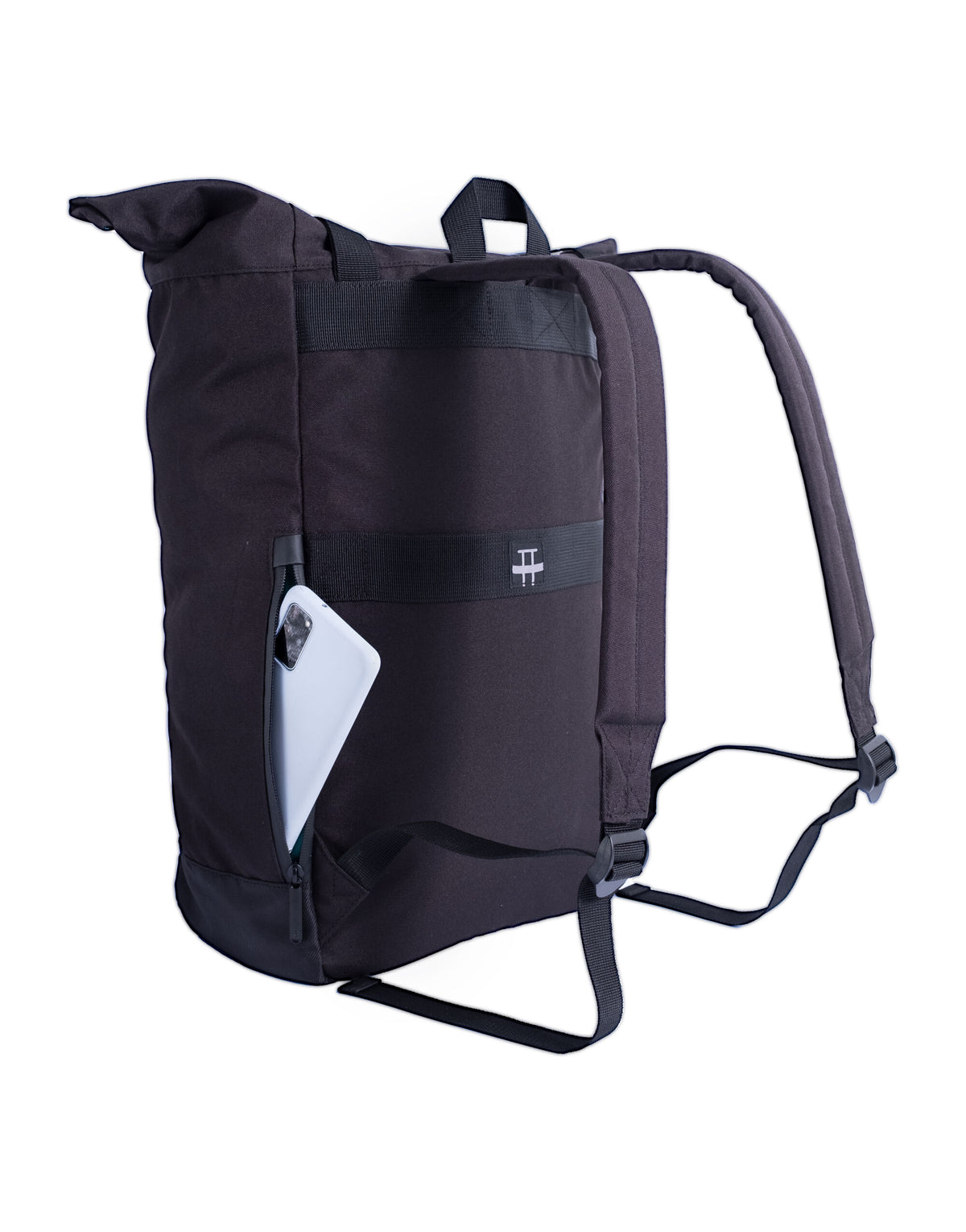 Shugon SH7244 Budapest Sack Laptop Backpack - Black/Black