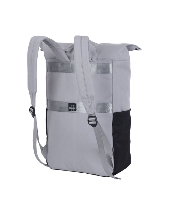 Shugon SH7255 Ruby Roll-Top Laptop Backpack - Black/Grey