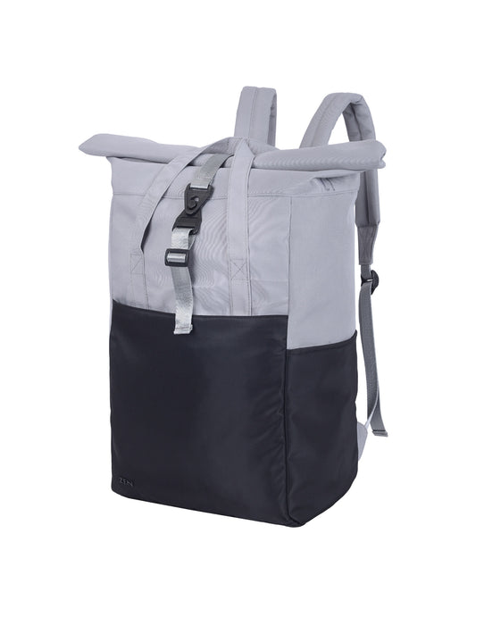 Shugon SH7255 Ruby Roll-Top Laptop Backpack - Black/Grey