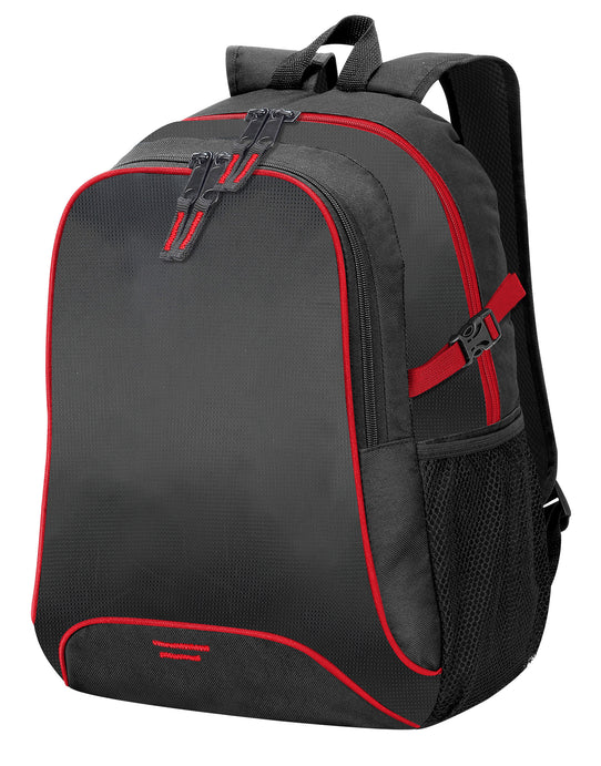 Shugon SH7677 Osaka Backpack - Black/Red