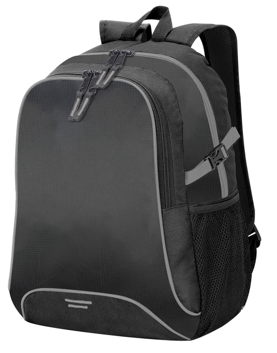 Shugon SH7677 Osaka Backpack - Black/Light Grey