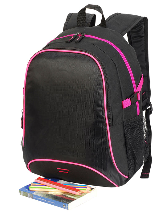 Shugon SH7677 Osaka Backpack - Black/Hot Pink