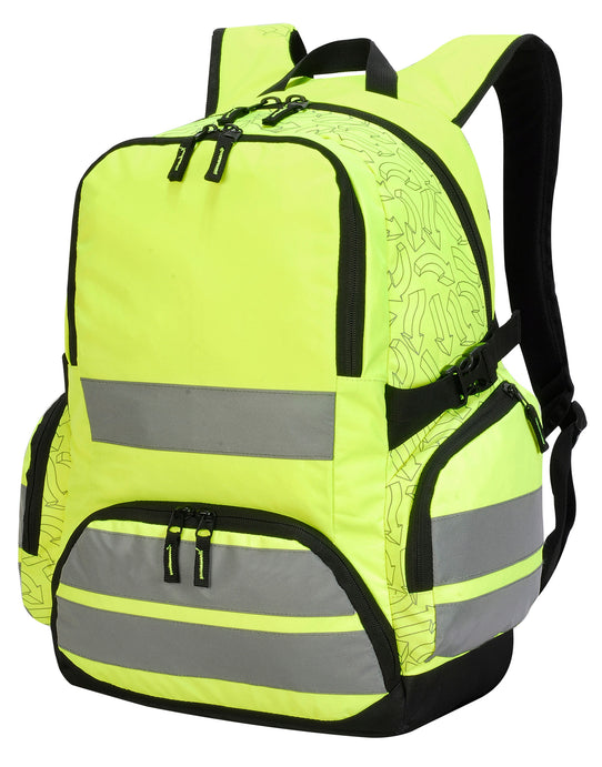 Shugon SH7702 London Hi Vis Backpack - Hi-Vis Yellow