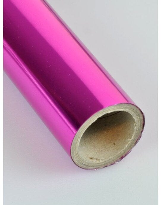 The Magic Touch TFOILMETAL25M Magic Touch T Foil Metallic Film (25M) - Metallic Pink