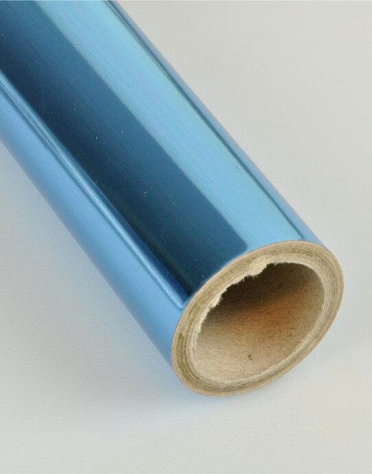 The Magic Touch TFOILMETAL25M Magic Touch T Foil Metallic Film (25M) - Metallic Baby Blue