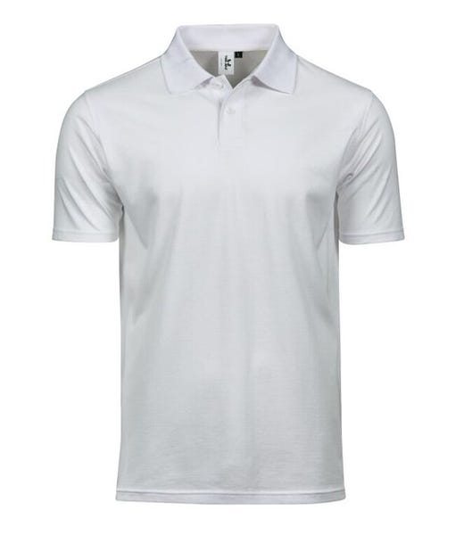 Tee Jays TJ1200 White plain polo shirt