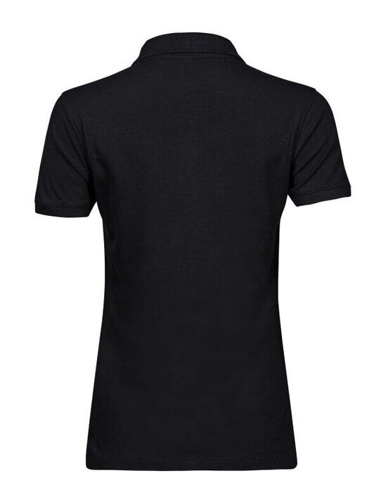 Tee Jays TJ1401 Ladies Heavy Polo - Black