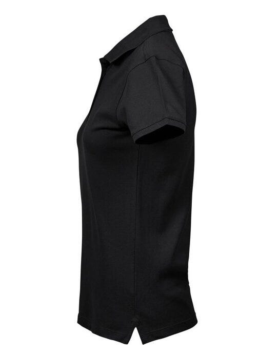Tee Jays TJ1401 Ladies Heavy Polo - Black