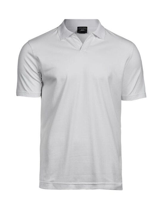 Tee Jays TJ1404 Men's Luxury Stretch VNeck Polo - White
