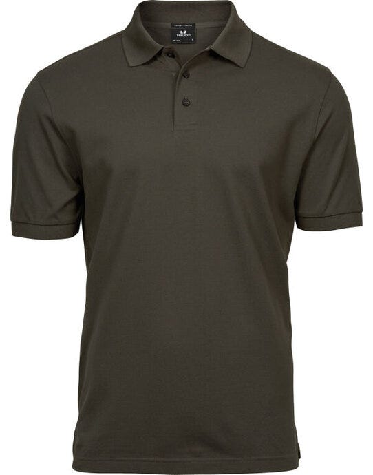 Tee Jays TJ1405 Mens Luxury Stretch Polo - Dark Olive