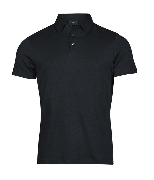 Tee Jays TJ1440 Mens Pima Cotton Polo - Black