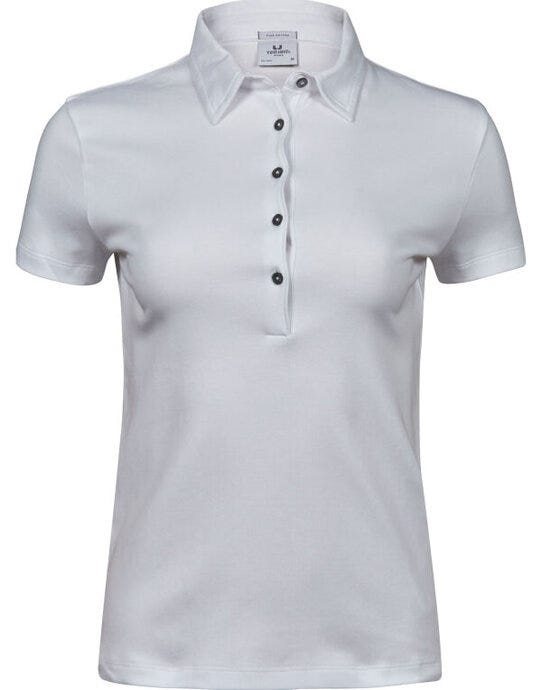 Tee Jays TJ1441 Ladies Pima Cotton Polo - White
