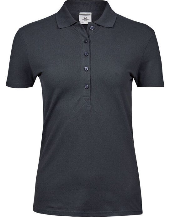 Tee Jays TJ145 Ladies Luxury Stretch Polo - Dark Grey