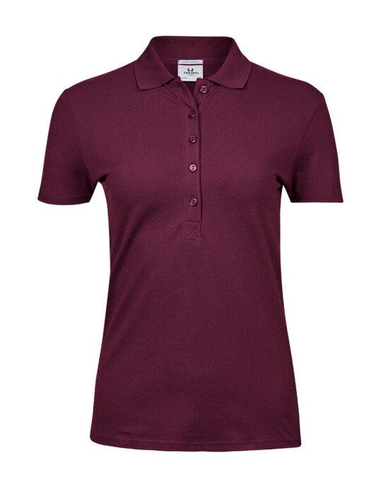 Tee Jays TJ145 Ladies Luxury Stretch Polo - Wine