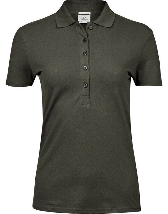 Tee Jays TJ145 Ladies Luxury Stretch Polo - Deep Green