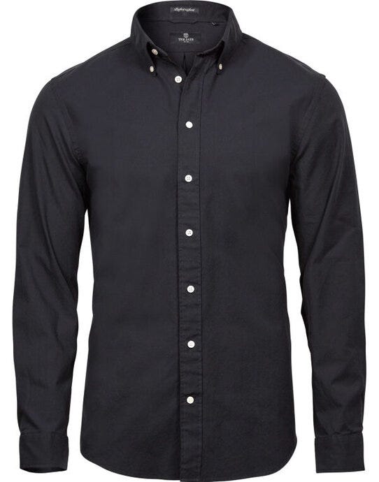 Tee Jays TJ4000 Mens Perfect Oxford Shirt - Black