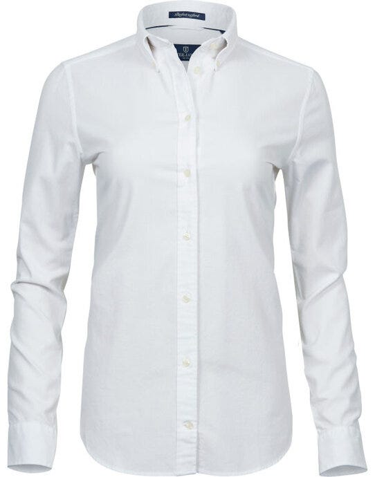 Tee Jays TJ4001 Ladies Perfect Oxford Shirt - White